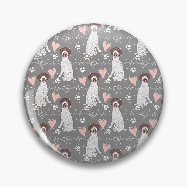 Item preview, LOVE Black German Wirehaired Pointer - Liver and White 2 designed and sold by Lulupainting.