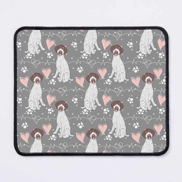 Item preview, LOVE Black German Wirehaired Pointer - Liver and White 2 designed and sold by Lulupainting.