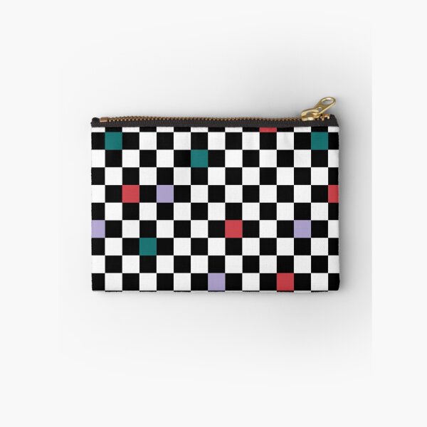 Item preview, Checker | Chequer pattern design with red green and lavender colors of spring designed and sold by DesignsByMadiha.