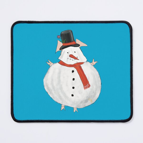 Item preview,  Slightly sinister snowman, Snowman costume wearing cute pig. Merry Christmas! designed and sold by PiggingJapan.