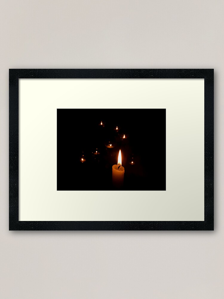 Alternate view of Candlelight Framed Art Print