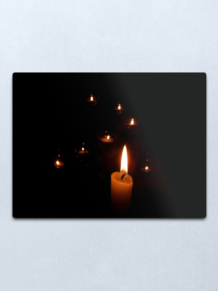 Alternate view of Candlelight Metal Print