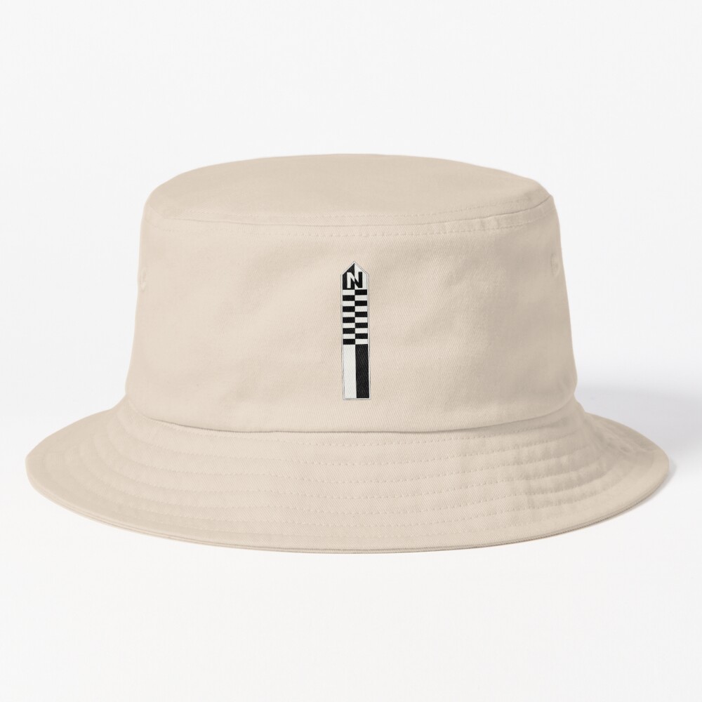 Beige Arrow Bucket Hat