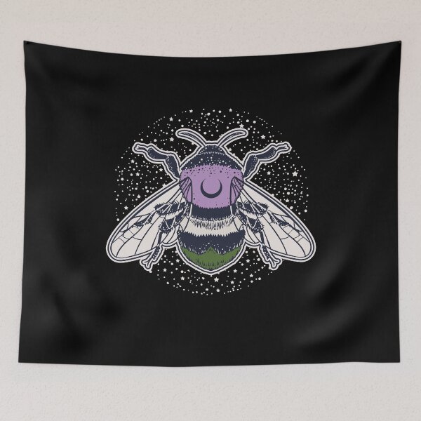 Item preview, Genderqueer Bee Proud LGBT Pride Flag designed and sold by Clara Hollins.