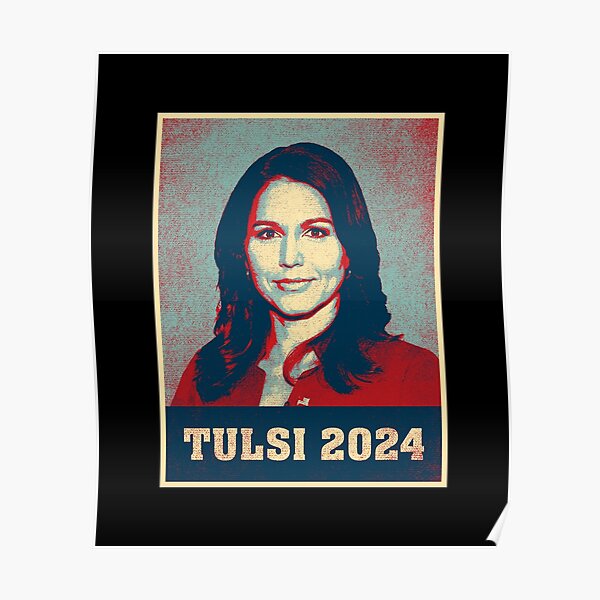 "Tulsi 2024 Tulsi Gabbard For President Vintage Retro" Poster for Sale