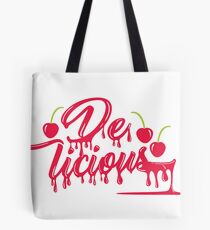 Melting Candy Delicious in Red Tote Bag