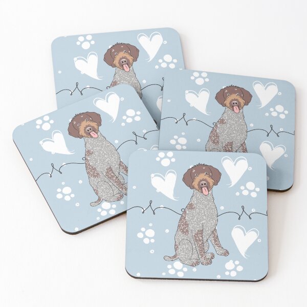 Item preview, LOVE Liver German Wirehaired Pointer  designed and sold by Lulupainting.