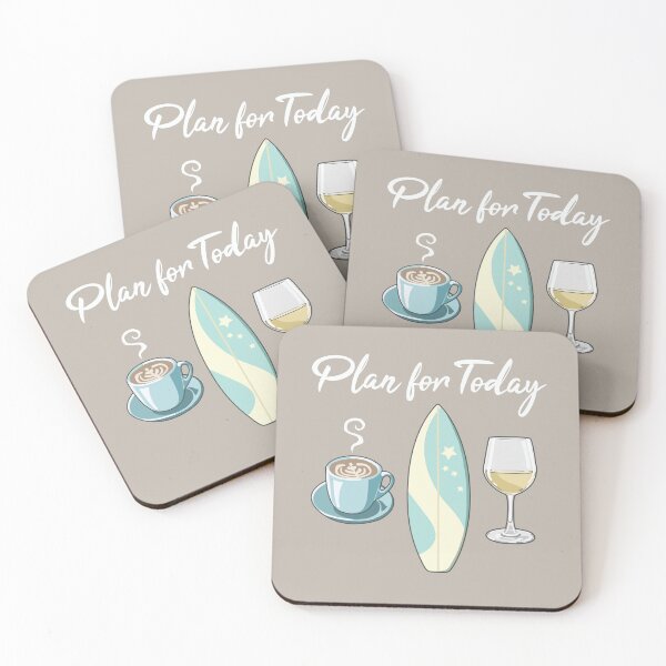 Item preview, Funny Surf, Coffee and Wine, Plan for Today designed and sold by Jazznote.