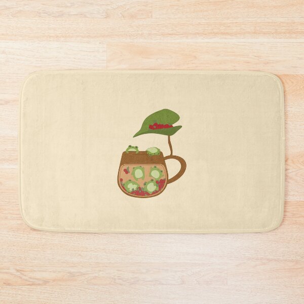 Item preview, Cute frogs swimming in cranberry pool cup designed and sold by KateAngelaArt.