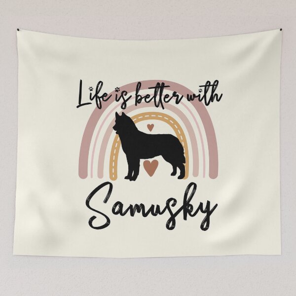 Item preview, Samusky Dog Rainbow Aesthetic Boho designed and sold by rafaeltto.