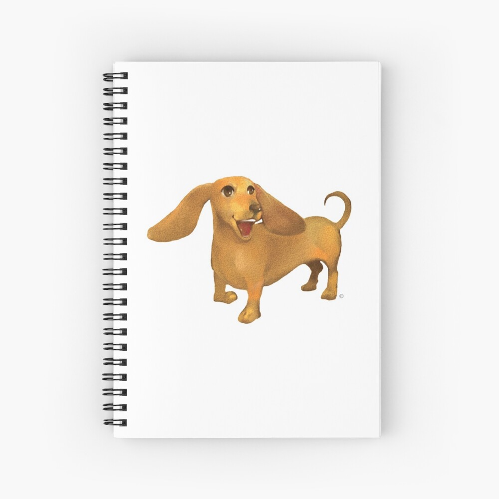 Jasper The Sled Dog Dachshund Spiral Notebook