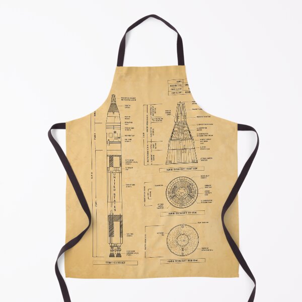 Item preview, Project Gemini - Crewed Spaceflight Program (Aged Parchment Blueprint - Vertical) designed and sold by BGALAXY.