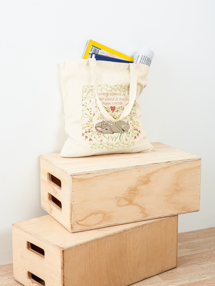 Alternate view of 2023 Year Text Your Word is Truth Tote Bag