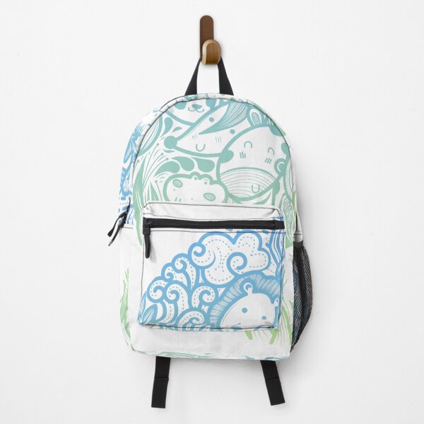 Item preview, cute doodle art wild animals in a circle. designed and sold by tanakax3.