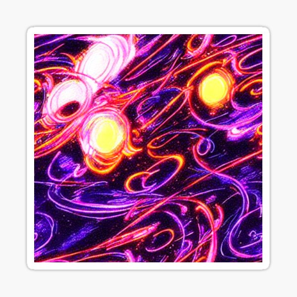 Swirling Stars Sticker