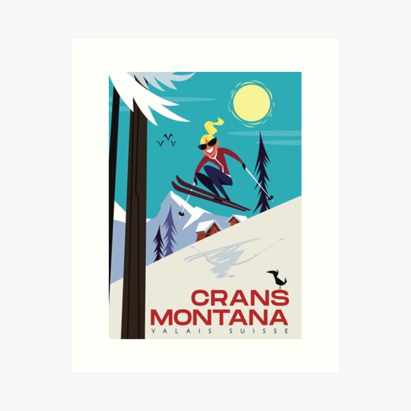 Item preview, Crans Montana poster designed and sold by GAGodel.