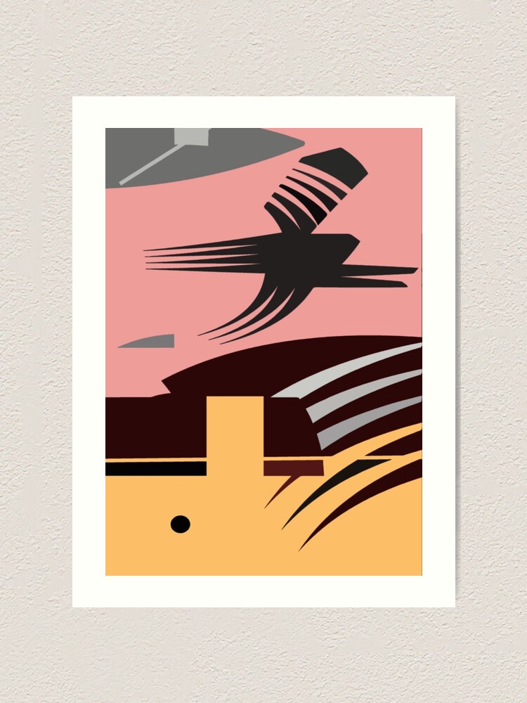 Alternate view of Rush Hour - Calm in the Cityscape Design by Jenny Meehan Art Print
