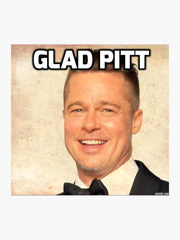 "Brad Pitt Sticker" Sticker by foxcb97 Redbubble
