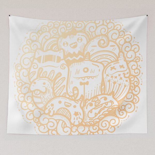 Item preview, doodle art cute monster designed and sold by tanakax3.