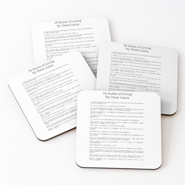 Item preview, 18 rules of living by Dalai Lama  designed and sold by tiloimaina.