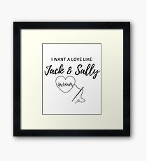 Liebe wie Jack & Sally Gerahmter Kunstdruck