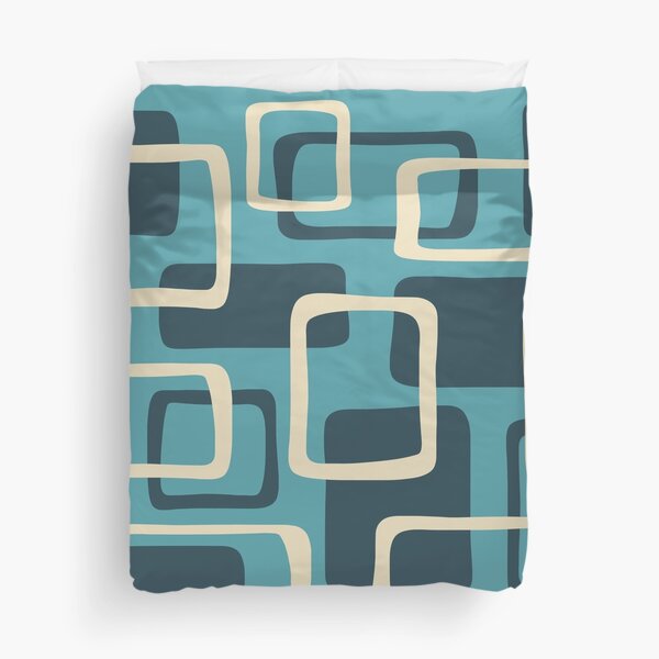 Item preview, Colorful Mid Century Modern Abstract Squares Pattern 121 designed and sold by tonymagnerart.