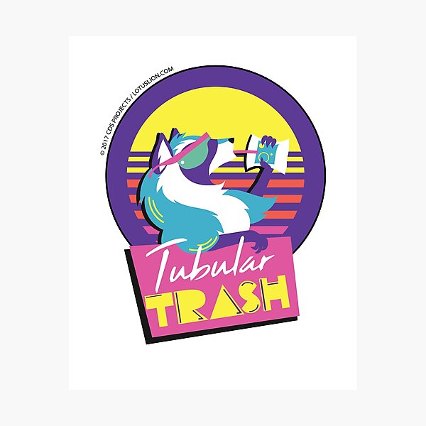 Tubular Trashpanda Photographic Print