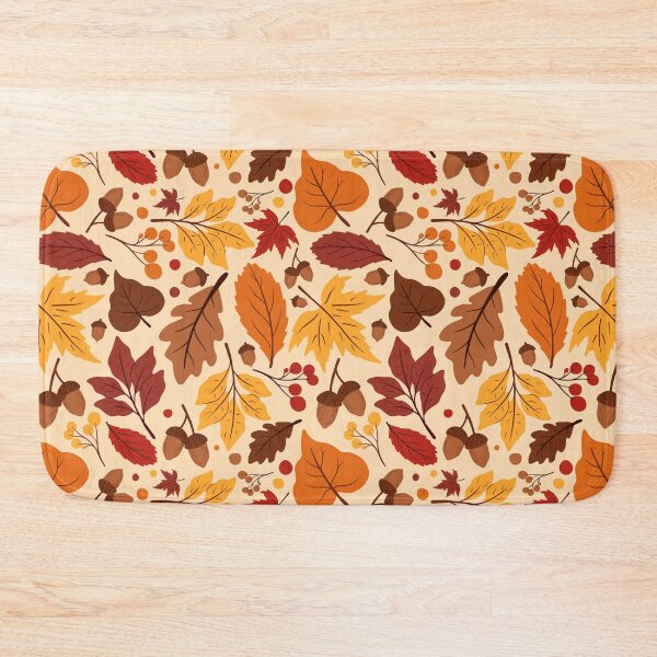 Item preview, Autumn Pattern No 01 - Warm Fall Leaves Pattern Motifs designed and sold by Millusti.