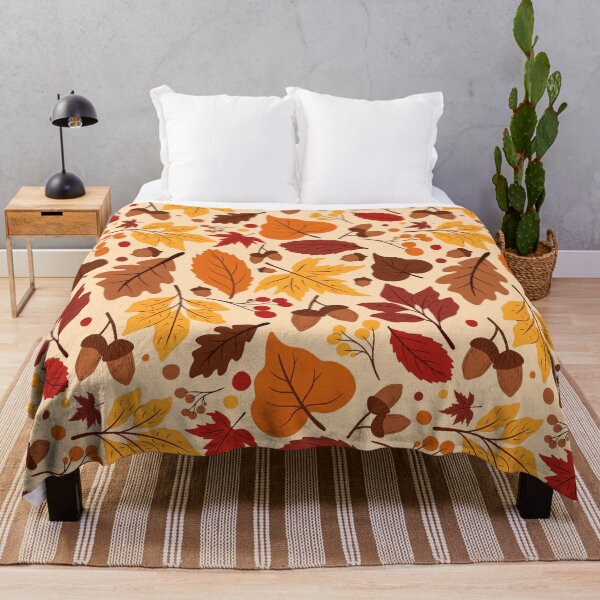 Item preview, Autumn Pattern No 01 - Warm Fall Leaves Pattern Motifs designed and sold by Millusti.