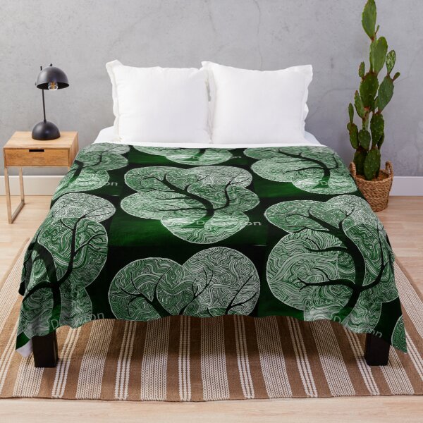 Item preview, Green abstract tree  designed and sold by Dimakesthings.