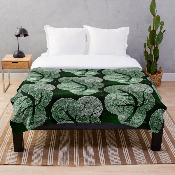 Item preview, Green abstract tree  designed and sold by Dimakesthings.