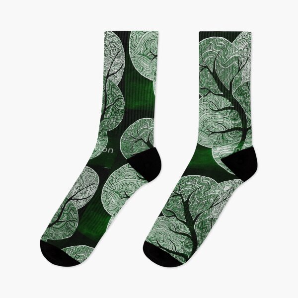 Item preview, Green abstract tree  designed and sold by Dimakesthings.