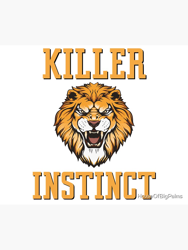 "Lion Killer Instincts" Sticker for Sale by HouseOfBigPalms Redbubble