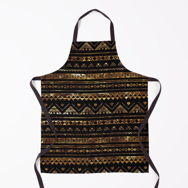 Item preview, Aztec Black Tinsel Gold designed and sold by emeleyshaw.
