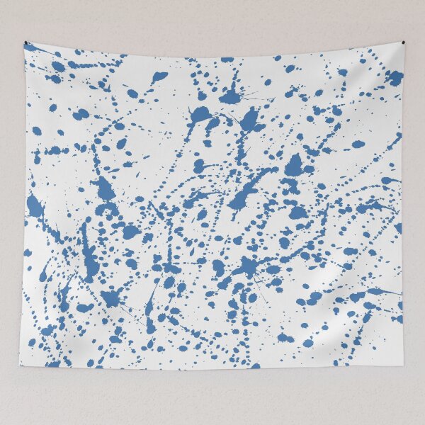 Aperçu de l'œuvre Splat Blue sur blanc créée et vendue par ProjectM.