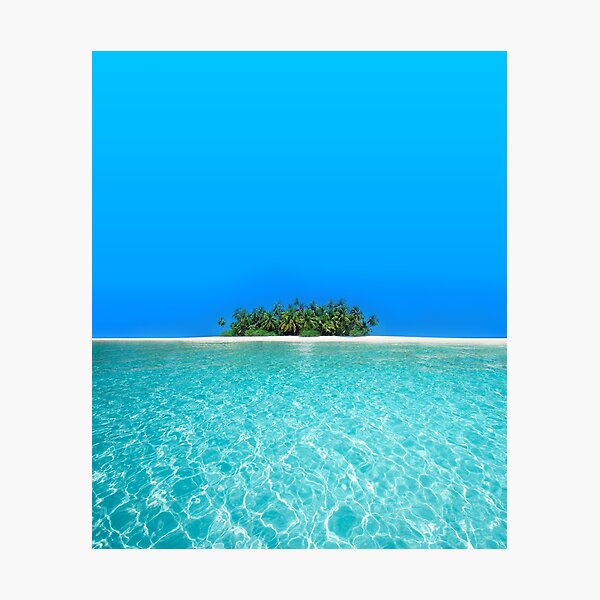 Breathtaking Maldivian Atoll in the Laccadive Sea Photographic Print