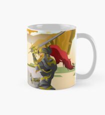 european knight fighting an aztec warrior in the jungle Mug