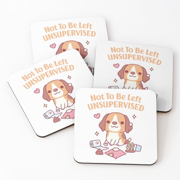 Item preview, Cute Beagle Dog Not To Be Left Unsupervised Funny designed and sold by rustydoodle.