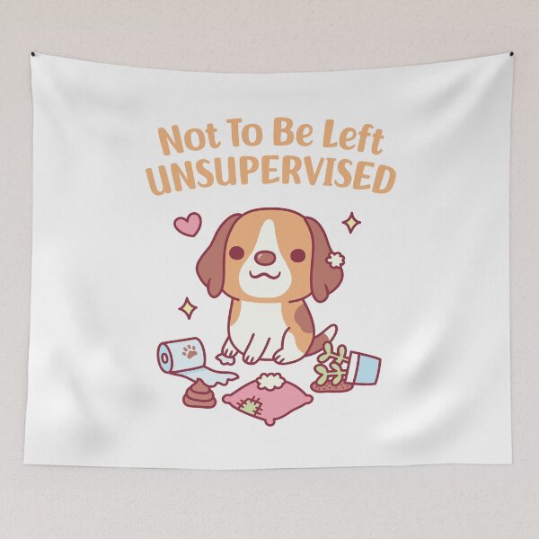 Item preview, Cute Beagle Dog Not To Be Left Unsupervised Funny designed and sold by rustydoodle.