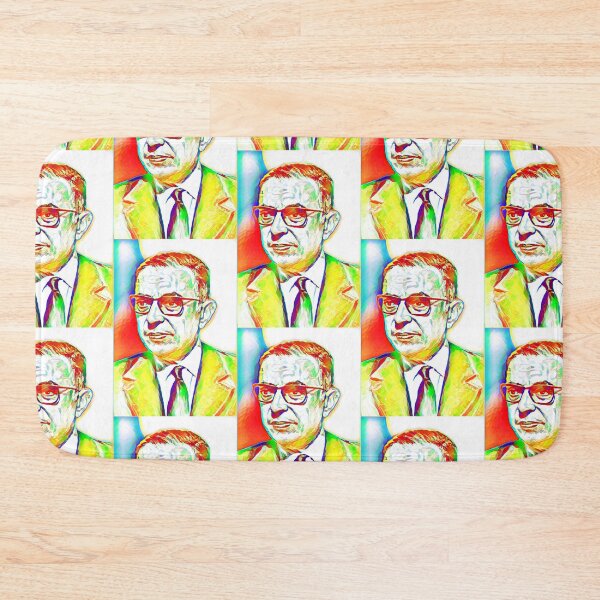 Item preview, Jean-Paul Sartre Artwork | Jean Paul Sartre Portrait | Sartre Wall Art  designed and sold by Suyogsonar25.