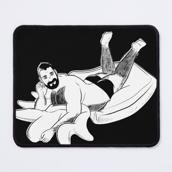 Item preview, Pineapple Gay Bear Floats Line art designed and sold by paulnicholas.