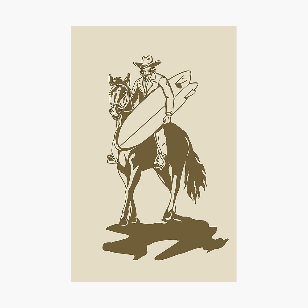 Ramblin' Surf Cowboy Poster