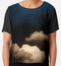 Clouds in a scratched darkness Chiffon Top