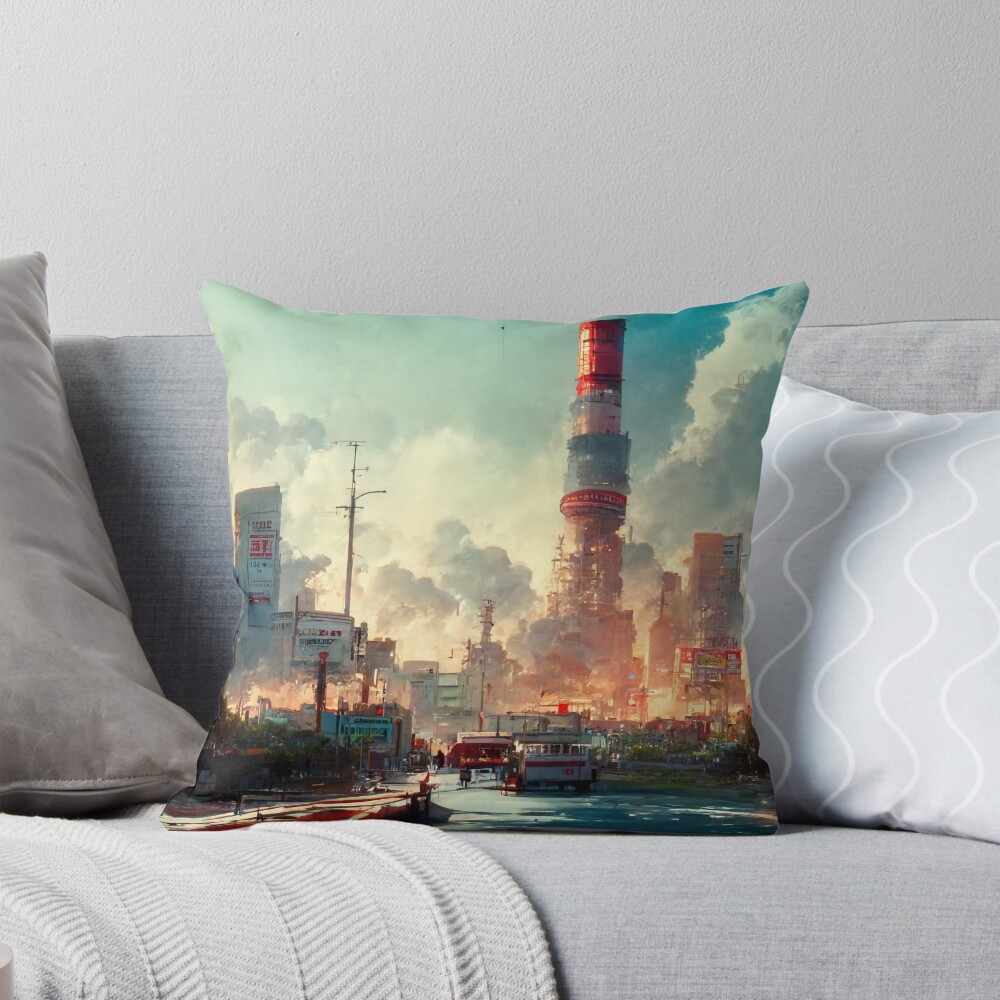 Item preview, Throw Pillow designed and sold by RicoInStudios.