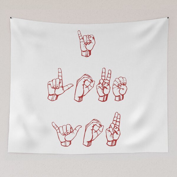 Item preview, I LOVE YOU sign language designed and sold by MadEDesigns.