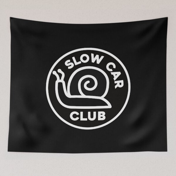 Item preview, Slow Car Club - Black Background designed and sold by ApexFibers.