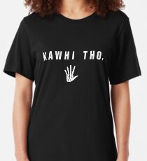 Kawhi Tho (White Font) Slim Fit T-Shirt