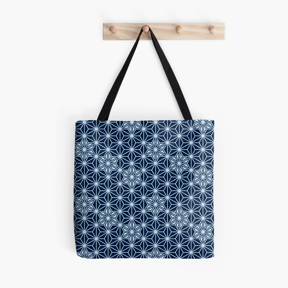 Japanese Asanoha pattern - Indigo Blue | Tote Bag