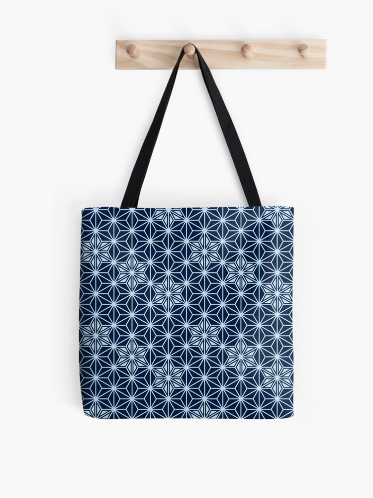 Japanese Asanoha pattern - Indigo Blue | Tote Bag