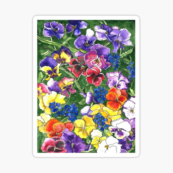Item preview, Pansies designed and sold by ShelleyYlstArt.